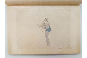 昭和17年　「小村雪岱画集」　限定400冊のうち第27号(高見澤木版社、色摺り木版画、古本、絵画、外函付き)(R-081299)
