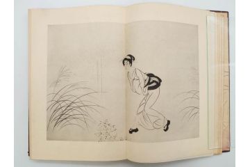 昭和17年　「小村雪岱画集」　限定400冊のうち第27号(高見澤木版社、色摺り木版画、古本、絵画、外函付き)(R-081299)