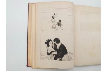 昭和17年　「小村雪岱画集」　限定400冊のうち第27号(高見澤木版社、色摺り木版画、古本、絵画、外函付き)(R-081299)