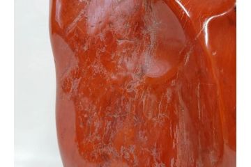 佐渡赤玉石　自然石　天然石　水石　重さ約19.48kg　素材そのものの色や形を楽しめる鑑賞石(台座付き、置物、ディスプレイ)(R-081301)