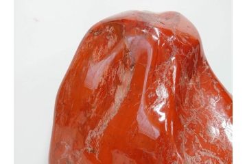 佐渡赤玉石　自然石　天然石　水石　重さ約19.48kg　素材そのものの色や形を楽しめる鑑賞石(台座付き、置物、ディスプレイ)(R-081301)