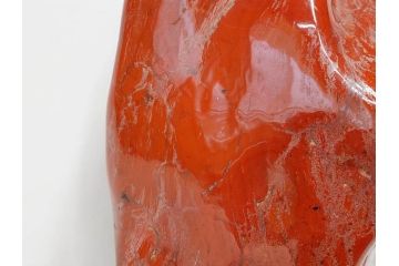 佐渡赤玉石　自然石　天然石　水石　重さ約19.48kg　素材そのものの色や形を楽しめる鑑賞石(台座付き、置物、ディスプレイ)(R-081301)