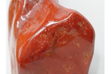 佐渡赤玉石　自然石　天然石　水石　重さ約19.48kg　素材そのものの色や形を楽しめる鑑賞石(台座付き、置物、ディスプレイ)(R-081301)