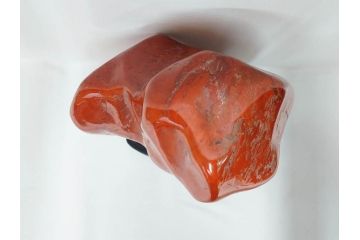 佐渡赤玉石　自然石　天然石　水石　重さ約19.48kg　素材そのものの色や形を楽しめる鑑賞石(台座付き、置物、ディスプレイ)(R-081301)