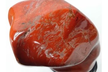 佐渡赤玉石　自然石　天然石　水石　重さ約19.48kg　素材そのものの色や形を楽しめる鑑賞石(台座付き、置物、ディスプレイ)(R-081301)
