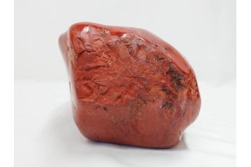佐渡赤玉石　自然石　天然石　水石　重さ約19.48kg　素材そのものの色や形を楽しめる鑑賞石(台座付き、置物、ディスプレイ)(R-081301)