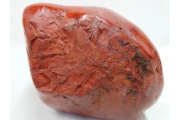 佐渡赤玉石　自然石　天然石　水石　重さ約19.48kg　素材そのものの色や形を楽しめる鑑賞石(台座付き、置物、ディスプレイ)(R-081301)
