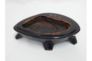 佐渡赤玉石　自然石　天然石　水石　重さ約19.48kg　素材そのものの色や形を楽しめる鑑賞石(台座付き、置物、ディスプレイ)(R-081301)