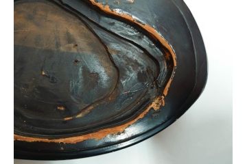 佐渡赤玉石　自然石　天然石　水石　重さ約19.48kg　素材そのものの色や形を楽しめる鑑賞石(台座付き、置物、ディスプレイ)(R-081301)