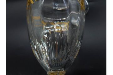 フランス　Baccarat　バカラ　金彩　気品あふれるピッチャー(ジャグ、水指し、ピッチャー、フルレッドクリスタルガラス)(R-081303)