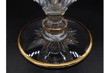 フランス　Baccarat　バカラ　金彩　気品あふれるピッチャー(ジャグ、水指し、ピッチャー、フルレッドクリスタルガラス)(R-081303)