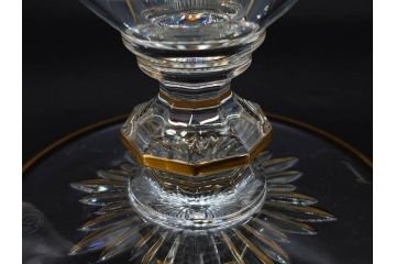 フランス　Baccarat　バカラ　金彩　気品あふれるピッチャー(ジャグ、水指し、ピッチャー、フルレッドクリスタルガラス)(R-081303)
