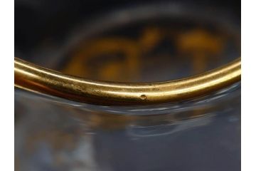 フランス　Baccarat　バカラ　金彩　気品あふれるピッチャー(ジャグ、水指し、ピッチャー、フルレッドクリスタルガラス)(R-081303)