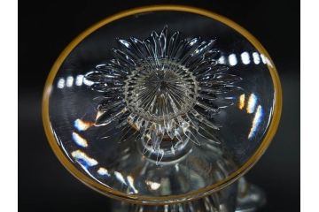 フランス　Baccarat　バカラ　金彩　気品あふれるピッチャー(ジャグ、水指し、ピッチャー、フルレッドクリスタルガラス)(R-081303)
