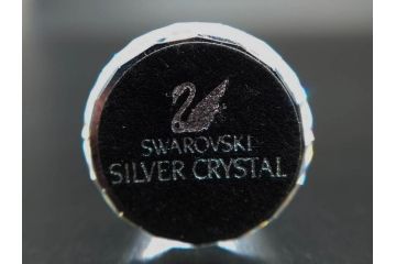オーストリア　SWAROVSKI(スワロフスキー)　SILVER CRYSTAL(シルバー クリスタル)　チェスセット(チェス盤、駒、ピース、スワン印、ケース付き、外箱付き)(R-081304)