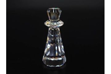 オーストリア　SWAROVSKI(スワロフスキー)　SILVER CRYSTAL(シルバー クリスタル)　チェスセット(チェス盤、駒、ピース、スワン印、ケース付き、外箱付き)(R-081304)