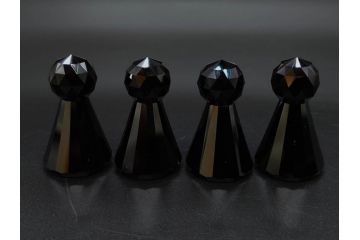 オーストリア　SWAROVSKI(スワロフスキー)　SILVER CRYSTAL(シルバー クリスタル)　チェスセット(チェス盤、駒、ピース、スワン印、ケース付き、外箱付き)(R-081304)