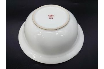 大倉陶園(OKURA、OAC)　オールド大倉　ゴールドライン　静謐な美しさのあるソースボート&蓋物(金彩、グレイビーボート、ソースポット、水切りボウル)(R-081305)