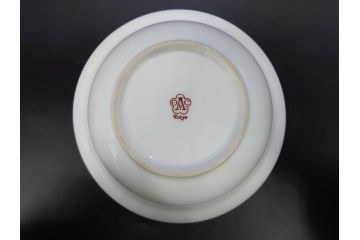 大倉陶園(OKURA、OAC)　オールド大倉　ゴールドライン　静謐な美しさのあるソースボート&蓋物(金彩、グレイビーボート、ソースポット、水切りボウル)(R-081305)