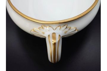 大倉陶園(OKURA、OAC)　オールド大倉　ゴールドライン　優美なフォルムのチュリーン(チューリン、ポット、ふかひれ皿、トンキ、蓋物、深皿、金彩)(R-081306)