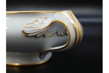 大倉陶園(OKURA、OAC)　オールド大倉　ゴールドライン　優美なフォルムのチュリーン(チューリン、ポット、ふかひれ皿、トンキ、蓋物、深皿、金彩)(R-081306)