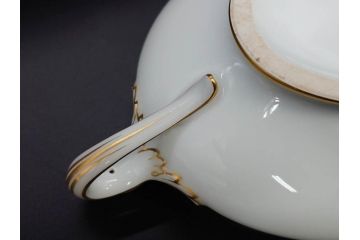 大倉陶園(OKURA、OAC)　オールド大倉　ゴールドライン　優美なフォルムのチュリーン(チューリン、ポット、ふかひれ皿、トンキ、蓋物、深皿、金彩)(R-081306)