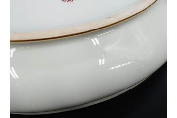 大倉陶園(OKURA、OAC)　オールド大倉　ゴールドライン　優美なフォルムのチュリーン(チューリン、ポット、ふかひれ皿、トンキ、蓋物、深皿、金彩)(R-081306)