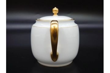 大倉陶園(OKURA、OAC)　オールド大倉　ゴールドライン　ティーカップ&ソーサー　食卓に上品な雰囲気を与えるシュガーポット&クリーマー&C&Sセット(ミルクポット、ミルクジャー、金彩、ボウル、ボンボン入れ)(R-081307)