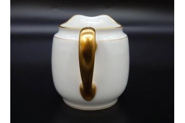 大倉陶園(OKURA、OAC)　オールド大倉　ゴールドライン　ティーカップ&ソーサー　食卓に上品な雰囲気を与えるシュガーポット&クリーマー&C&Sセット(ミルクポット、ミルクジャー、金彩、ボウル、ボンボン入れ)(R-081307)