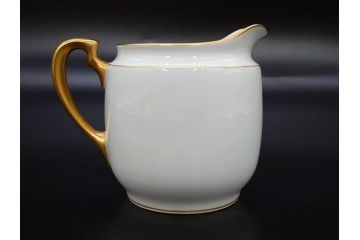 大倉陶園(OKURA、OAC)　オールド大倉　ゴールドライン　ティーカップ&ソーサー　食卓に上品な雰囲気を与えるシュガーポット&クリーマー&C&Sセット(ミルクポット、ミルクジャー、金彩、ボウル、ボンボン入れ)(R-081307)