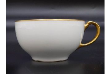 大倉陶園(OKURA、OAC)　オールド大倉　ゴールドライン　ティーカップ&ソーサー　食卓に上品な雰囲気を与えるシュガーポット&クリーマー&C&Sセット(ミルクポット、ミルクジャー、金彩、ボウル、ボンボン入れ)(R-081307)