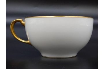 大倉陶園(OKURA、OAC)　オールド大倉　ゴールドライン　ティーカップ&ソーサー　食卓に上品な雰囲気を与えるシュガーポット&クリーマー&C&Sセット(ミルクポット、ミルクジャー、金彩、ボウル、ボンボン入れ)(R-081307)