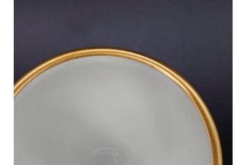 大倉陶園(OKURA、OAC)　オールド大倉　ゴールドライン　高級感のあるエッグスタンド6客セット(金彩、エッグカップ、洋食器、白磁)(R-081308)