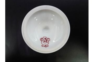 大倉陶園(OKURA、OAC)　オールド大倉　ゴールドライン　高級感のあるエッグスタンド6客セット(金彩、エッグカップ、洋食器、白磁)(R-081308)