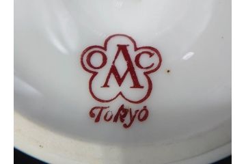 大倉陶園(OKURA、OAC)　オールド大倉　ゴールドライン　高級感のあるエッグスタンド6客セット(金彩、エッグカップ、洋食器、白磁)(R-081308)