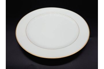 大倉陶園(OKURA、OAC)　オールド大倉　ゴールドライン　上品な雰囲気が魅力のプレート3枚セット(金彩、白磁、洋食器、中皿)(R-081309)