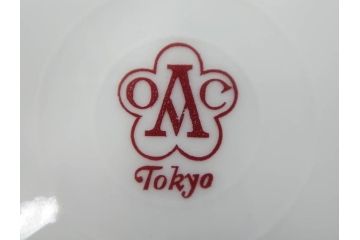 大倉陶園(OKURA、OAC)　オールド大倉　ゴールドライン　上品な雰囲気が魅力のプレート3枚セット(金彩、白磁、洋食器、中皿)(R-081309)