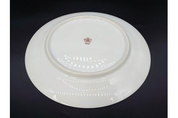 大倉陶園(OKURA、OAC)　オールド大倉　ゴールドライン　上品な雰囲気が魅力のプレート3枚セット(金彩、白磁、洋食器、中皿)(R-081309)