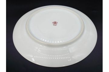大倉陶園(OKURA、OAC)　オールド大倉　ゴールドライン　上品な雰囲気が魅力のプレート3枚セット(金彩、白磁、洋食器、中皿)(R-081309)