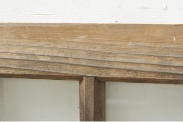 アンティーク建具　レトロな空間作りにおすすめなガラス窓2枚セット(引き戸、ガラス戸)(R-081310)