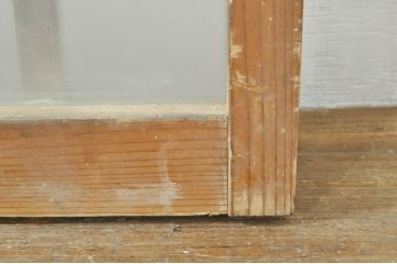 アンティーク建具　レトロな空間作りにおすすめなガラス窓2枚セット(引き戸、ガラス戸)(R-081310)