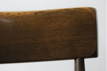 中古　ナラ材　柏木工(KASHIWA)　WILDERNESS(ウィルダネス)　木の温かみある風合いが魅力的なダイニングチェア(板座チェア、イス、椅子)(R-081311)