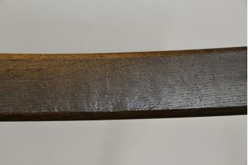 中古　ナラ材　柏木工(KASHIWA)　WILDERNESS(ウィルダネス)　木の温かみある風合いが魅力的なダイニングチェア(板座チェア、イス、椅子)(R-081311)