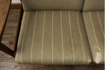 デンマークビンテージ　Hans J Wegner(ハンス・J・ウェグナー)　GETAMA (ゲタマ)　チーク材　GE280　トリプルソファ(3人掛け、3P、三人掛け、3シーター、ヴィンテージ)(R-081317)