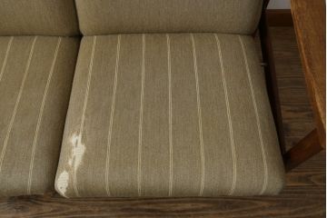 デンマークビンテージ　Hans J Wegner(ハンス・J・ウェグナー)　GETAMA (ゲタマ)　チーク材　GE280　トリプルソファ(3人掛け、3P、三人掛け、3シーター、ヴィンテージ)(R-081317)
