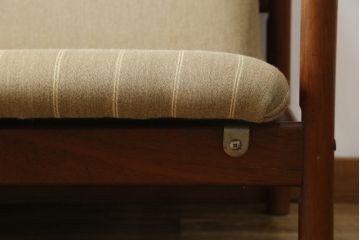 デンマークビンテージ　Hans J Wegner(ハンス・J・ウェグナー)　GETAMA (ゲタマ)　チーク材　GE280　トリプルソファ(3人掛け、3P、三人掛け、3シーター、ヴィンテージ)(R-081317)