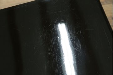 中古　美品　韓国民芸家具　孔雀　鳳凰(ホウオウ)　花鳥図　繊細な螺鈿(ラデン)細工が美しく描かれたローボード(テレビ台、収納棚、戸棚、リビングボード)(R-081318)