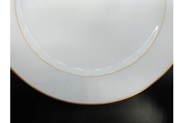 大倉陶園(OKURA、OAC)　オールド大倉　ゴールドライン　気品を感じるプレート4枚セット(金彩、白磁、洋食器、中皿)(R-081319)