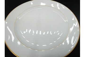 大倉陶園(OKURA、OAC)　オールド大倉　ゴールドライン　気品を感じるプレート4枚セット(金彩、白磁、洋食器、中皿)(R-081319)