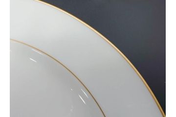 大倉陶園(OKURA、OAC)　オールド大倉　ゴールドライン　気品を感じるプレート4枚セット(金彩、白磁、洋食器、中皿)(R-081319)